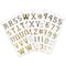 Golden Vinyl Alphabet Sticker Sheets by Recollections™